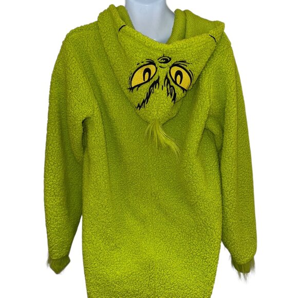 Dr Seuss The Grinch Unionsuit Pajamas PJs M Green Halloween Christmas Costume - Picture 7 of 9